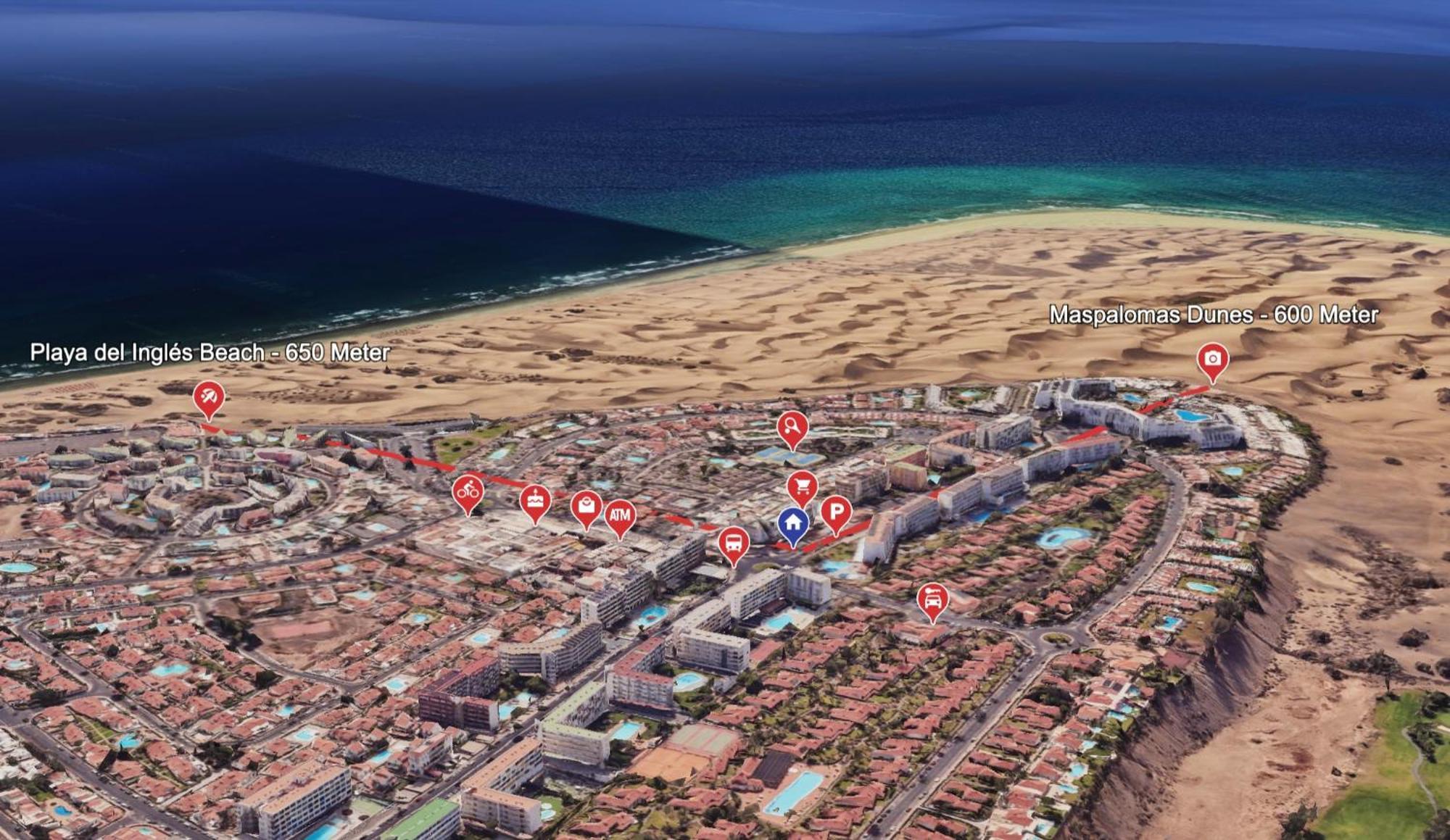 Casa Lex I Ocean & Sunrise Panorama I Steps From Dunes And Beach I Private 50 Sqm Terrace I Pool Maspalomas  Dış mekan fotoğraf